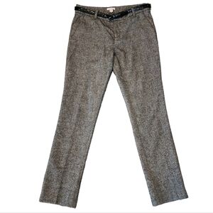 Garnet Hill wool-blend grey trousers